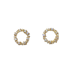 Geovana Clear Circle Studs