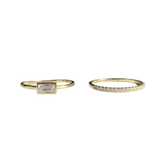 Noelly Baguette 2 Ring Set