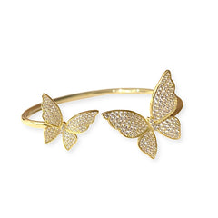 Noellery Butterfly Sisters Duo Cuff Bracelet