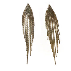 Kerry Metal Tassel Earrings