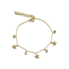 Star Charm Bezel Bracelet