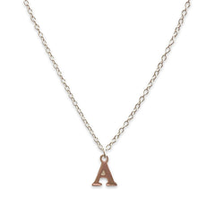 Initial Typeface Necklace