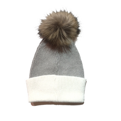 Cara Two Tone Pom Pom Hat