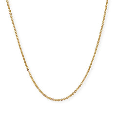 18K Gold Filled Rolo 1mm Chain Necklace