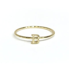 Initial Typeface Ring