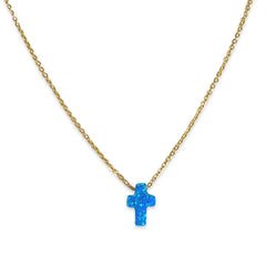 Opaline Cross Necklace