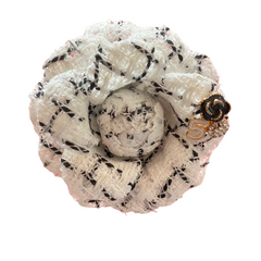 Tweed Flower Brooch