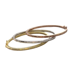 Noellery Snap Sparkle Bangle Bracelet