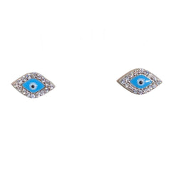 Evil Eye Blue Studs