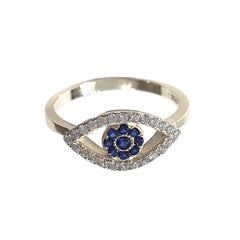 Evil Eye Sapphire Ring