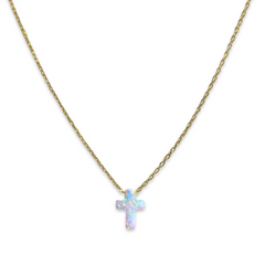 Opaline Cross Necklace