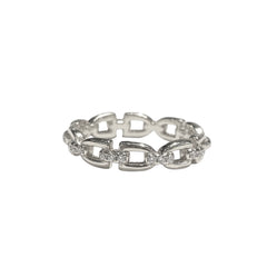 Noelia Sparkle Chain Link Ring