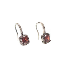 Adriene Birthstone Square Earrings