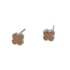 Mini Flora Enamel Earrings