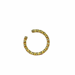 Kufleen Round Bezel Rainbow Ear Cuff