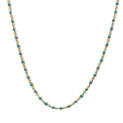 Color Beaded Chain Choker