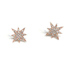 Starburst Pave Jumbo Studs