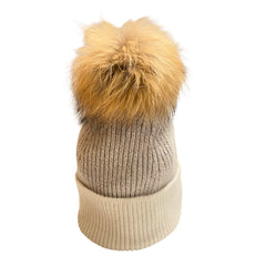 Cara Two Tone Pom Pom Hat