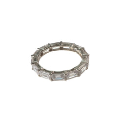 Noelia Rectangle Baguette Stackable Eternity Band