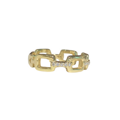 Noelia Wide Chain Link Ring