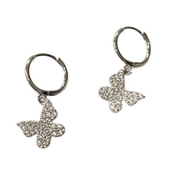 Sweet Butterfly Charm Huggies