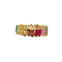 Noelia Rainbow Zig Zag Ring