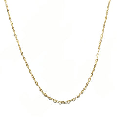 Linked Diamond Cut Chain Necklace 20” & 24”