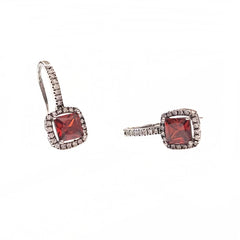 Adriene Birthstone Square Earrings