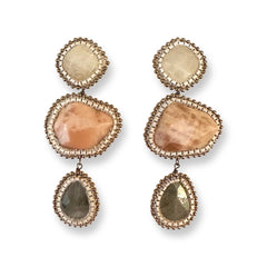 Paige Gemstone Statement Earrings