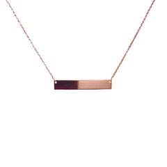 Barbara Plain Bar L Necklace