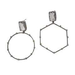 Crysta Mix Match Dangle Hoops