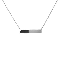 Barbara Plain Bar L Necklace